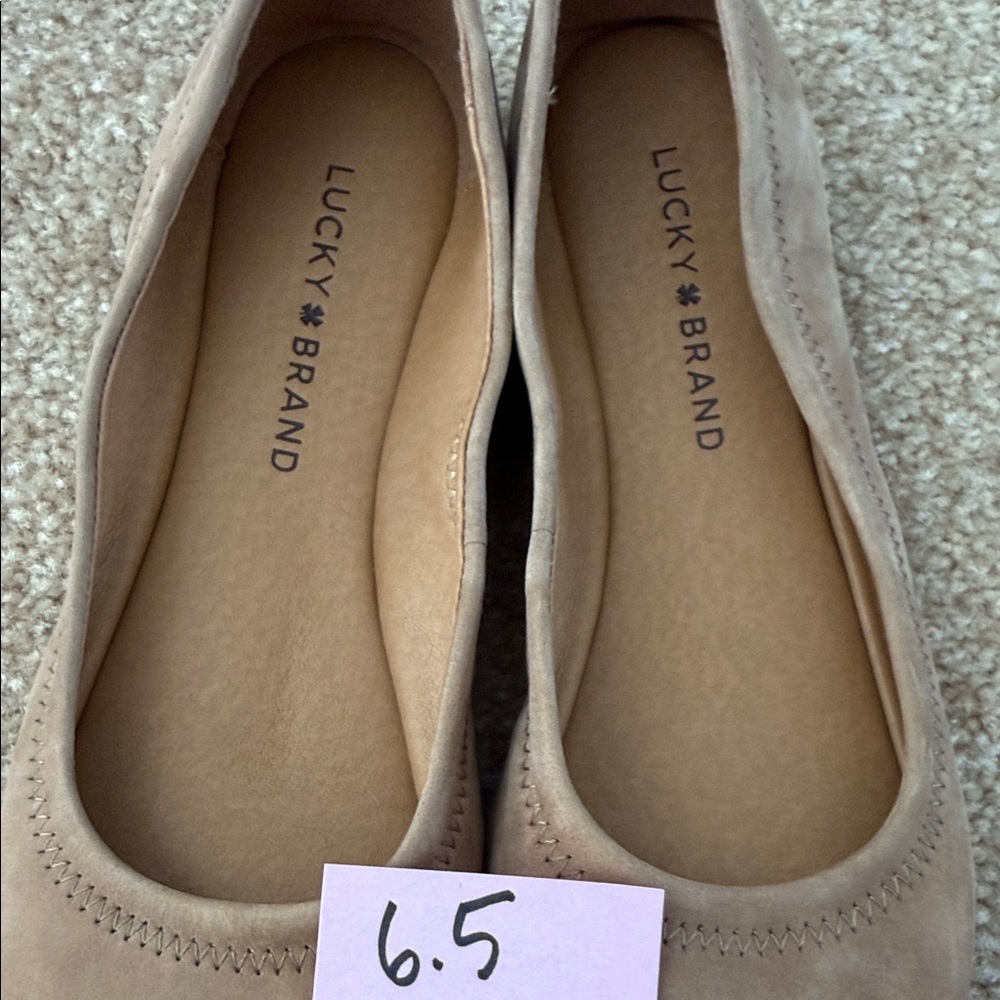 Lucky Brand Emmie Style Women's Suede and Leather Flats Size 6.5 & 7 - Picture 13 of 16